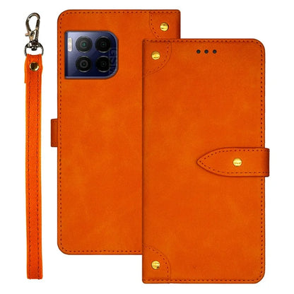 IDEWEI For T-Mobile REVVL 7 Pro / T Phone 2 Pro 5G Case Leather Phone Cover with Card Slots Wrist Strap