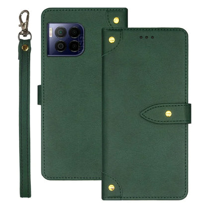 IDEWEI For T-Mobile REVVL 7 Pro / T Phone 2 Pro 5G Case Leather Phone Cover with Card Slots Wrist Strap