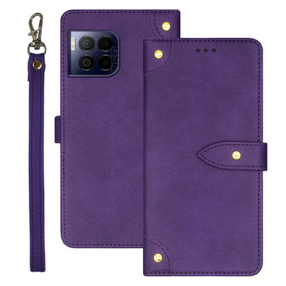 IDEWEI For T-Mobile REVVL 7 Pro / T Phone 2 Pro 5G Case Leather Phone Cover with Card Slots Wrist Strap