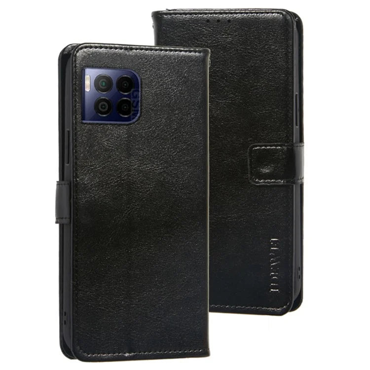 IDEWEI For T-Mobile REVVL 7 Pro / T Phone 2 Pro Wallet Phone Case Leather Cover Crazy Horse Texture