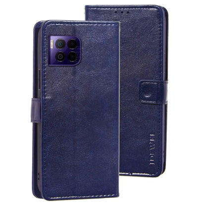 IDEWEI For T-Mobile REVVL 7 Pro / T Phone 2 Pro Wallet Phone Case Leather Cover Crazy Horse Texture
