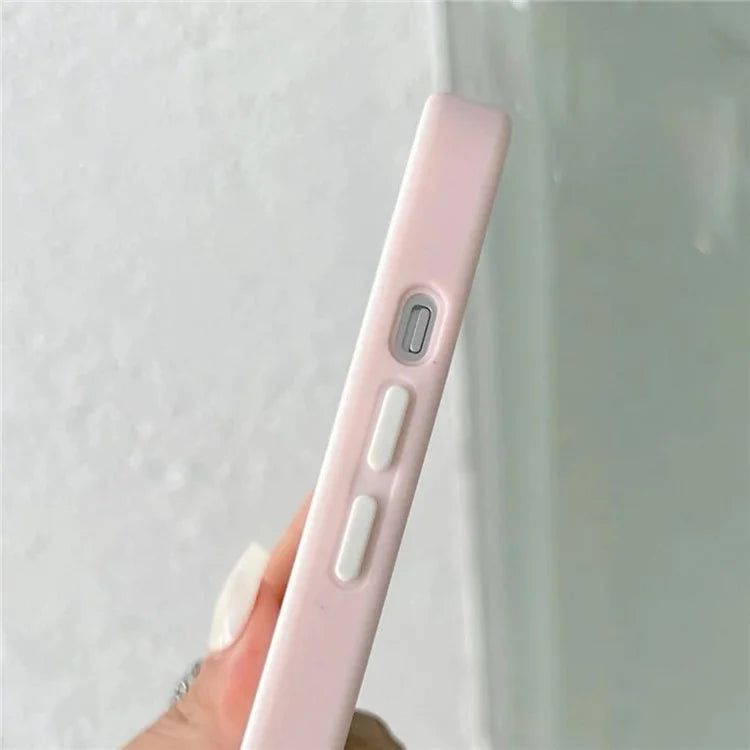 For iPhone 15 Plus Colored Edge Phone Case TPU+Acrylic Cell Phone Cover