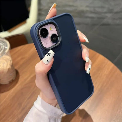 For iPhone 14 Cover TPU + Acrylic Drop Protection Matte Cell Phone Case