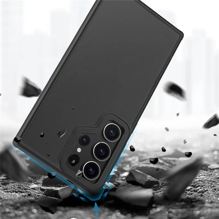 X-LEVEL For Samsung Galaxy S22 Ultra 5G Shockproof Phone Case PC+TPU Matte Cover