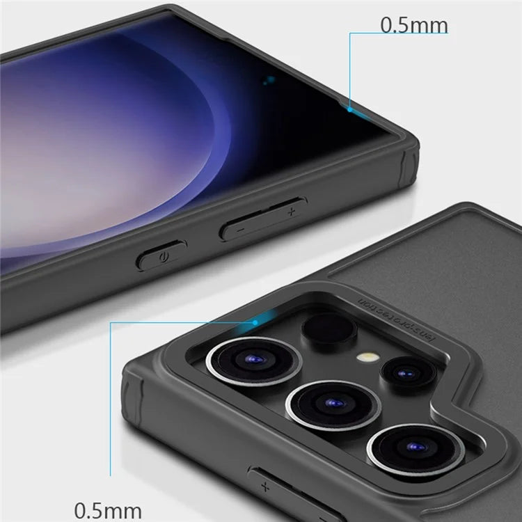 X-LEVEL For Samsung Galaxy S22 Ultra 5G Shockproof Phone Case PC+TPU Matte Cover