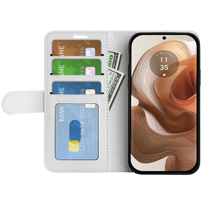 For Motorola Edge 50 Ultra 5G / Moto X50 Ultra 5G Case Leather Phone Cover with Wallet Stand