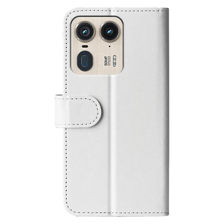 For Motorola Edge 50 Ultra 5G / Moto X50 Ultra 5G Case Leather Phone Cover with Wallet Stand