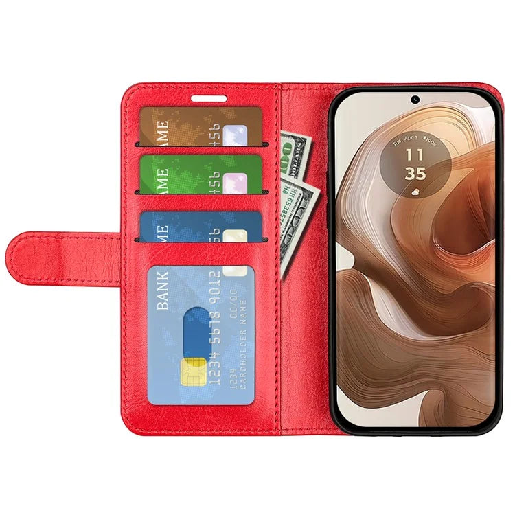 For Motorola Edge 50 Ultra 5G / Moto X50 Ultra 5G Case Leather Phone Cover with Wallet Stand