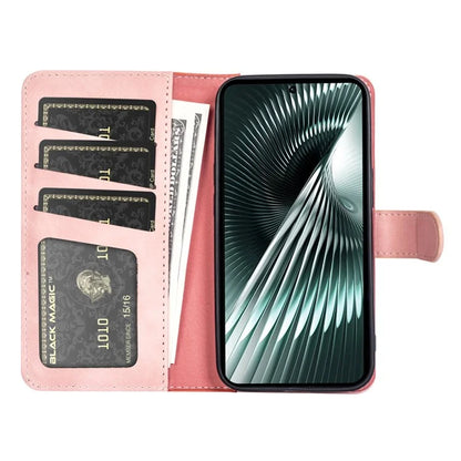 For Xiaomi Redmi Turbo 3 5G / Poco F6 5G Leather Case Splicing Color Leather Phone Cover