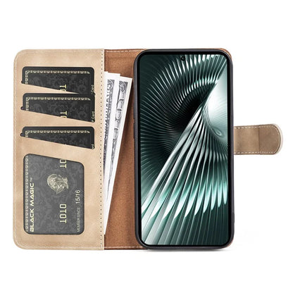 For Xiaomi Redmi Turbo 3 5G / Poco F6 5G Leather Case Splicing Color Leather Phone Cover