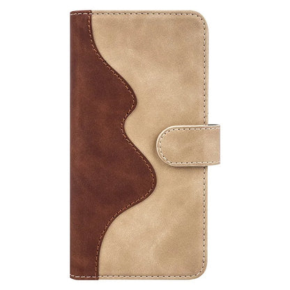 For Xiaomi Redmi Turbo 3 5G / Poco F6 5G Leather Case Splicing Color Leather Phone Cover