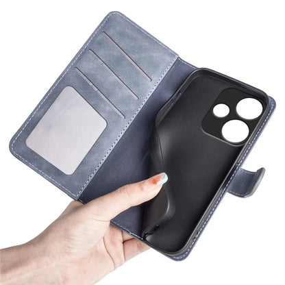 For Xiaomi Redmi Turbo 3 5G / Poco F6 5G Leather Case Splicing Color Leather Phone Cover