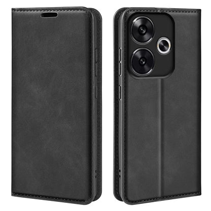 For Xiaomi Redmi Turbo 3 5G / Poco F6 5G Leather Case Skin Touch Anti-Drop Wallet Phone Cover