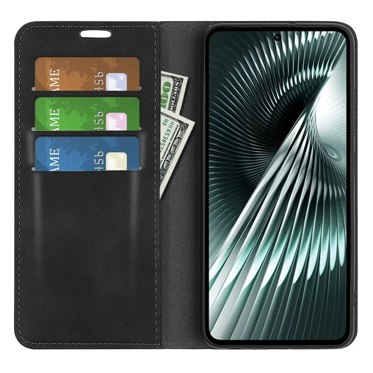 For Xiaomi Redmi Turbo 3 5G / Poco F6 5G Leather Case Skin Touch Anti-Drop Wallet Phone Cover