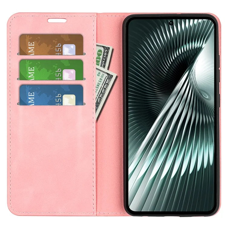 For Xiaomi Redmi Turbo 3 5G / Poco F6 5G Leather Case Skin Touch Anti-Drop Wallet Phone Cover