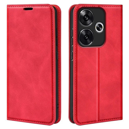 For Xiaomi Redmi Turbo 3 5G / Poco F6 5G Leather Case Skin Touch Anti-Drop Wallet Phone Cover