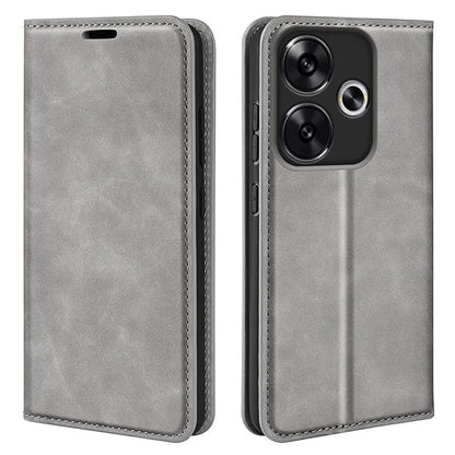 For Xiaomi Redmi Turbo 3 5G / Poco F6 5G Leather Case Skin Touch Anti-Drop Wallet Phone Cover