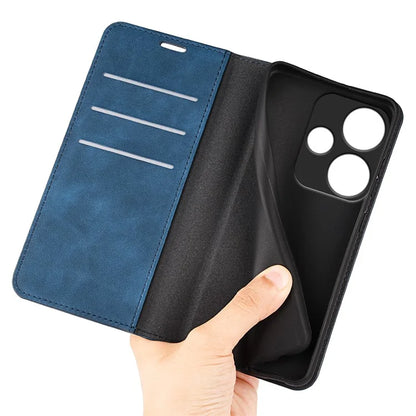 For Xiaomi Redmi Turbo 3 5G / Poco F6 5G Leather Case Skin Touch Anti-Drop Wallet Phone Cover