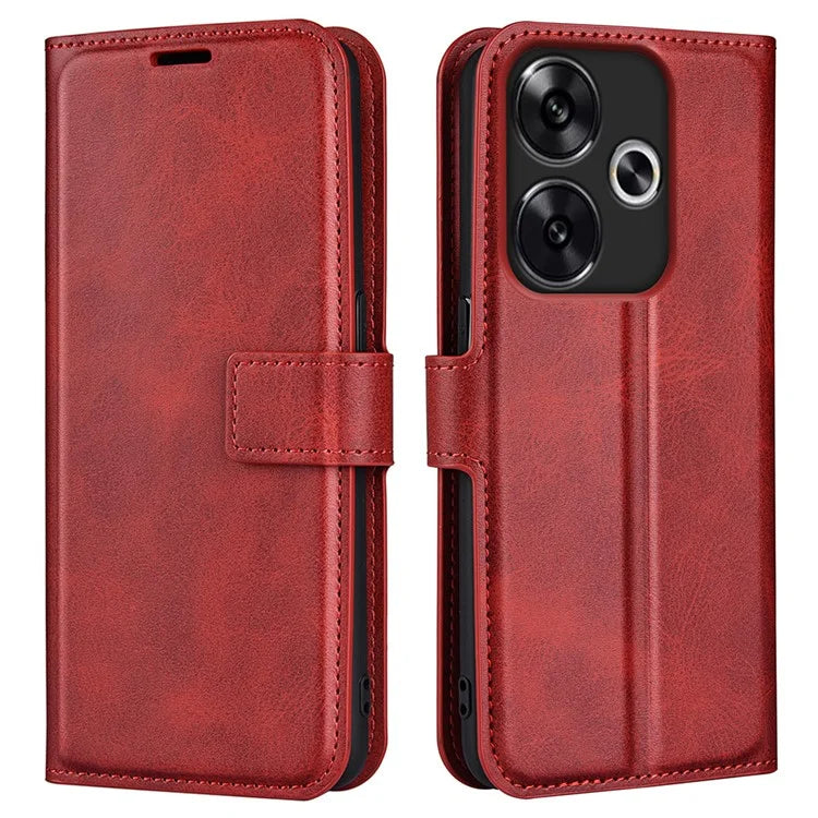 For Xiaomi Redmi Turbo 3 5G / Poco F6 5G Case Viewing Stand Flip Leather Phone Cover