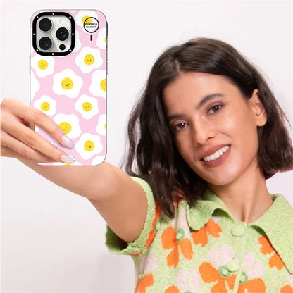 YOUNGKIT Mousse Series For iPhone 14 Pro Case IMD Pattern PC+TPU Magnetic Phone Cover