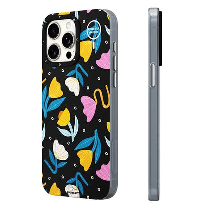YOUNGKIT Mousse Series For iPhone 13 Pro Case IMD Pattern PC+TPU Magnetic Phone Cover