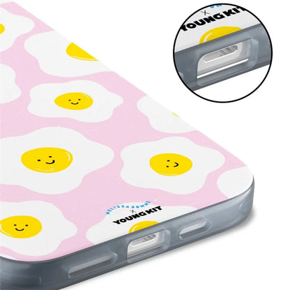 YOUNGKIT Mousse Series For iPhone 13 Pro Case IMD Pattern PC+TPU Magnetic Phone Cover