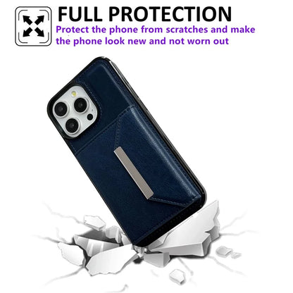 For iPhone 14 Pro Case Leather+TPU Phone Card Bag Detachable 2-in-1