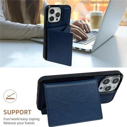 For iPhone 14 Pro Case Leather+TPU Phone Card Bag Detachable 2-in-1