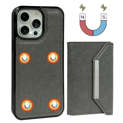 For iPhone 14 Pro Case Leather+TPU Phone Card Bag Detachable 2-in-1