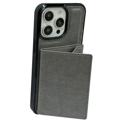 For iPhone 14 Pro Case Leather+TPU Phone Card Bag Detachable 2-in-1