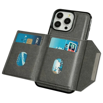 For iPhone 14 Pro Case Leather+TPU Phone Card Bag Detachable 2-in-1