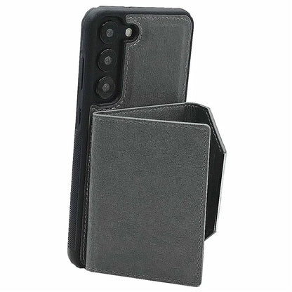For Samsung Galaxy S23 Case Detachable Leather Back Cover 4 Card Slots Bag
