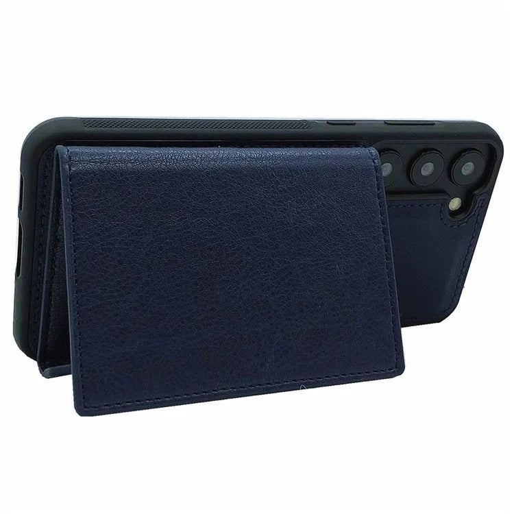 For Samsung Galaxy S23 Case Detachable Leather Back Cover 4 Card Slots Bag