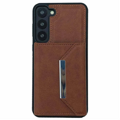 For Samsung Galaxy S23 Case Detachable Leather Back Cover 4 Card Slots Bag