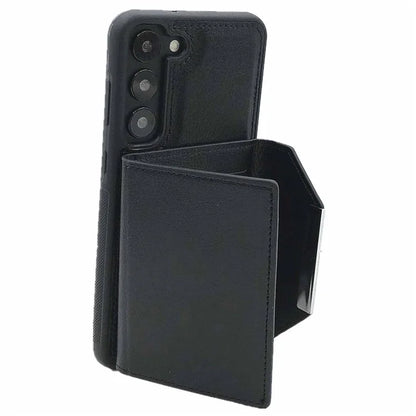 For Samsung Galaxy S23 Case Detachable Leather Back Cover 4 Card Slots Bag