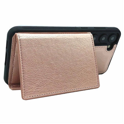 For Samsung Galaxy S23 Case Detachable Leather Back Cover 4 Card Slots Bag