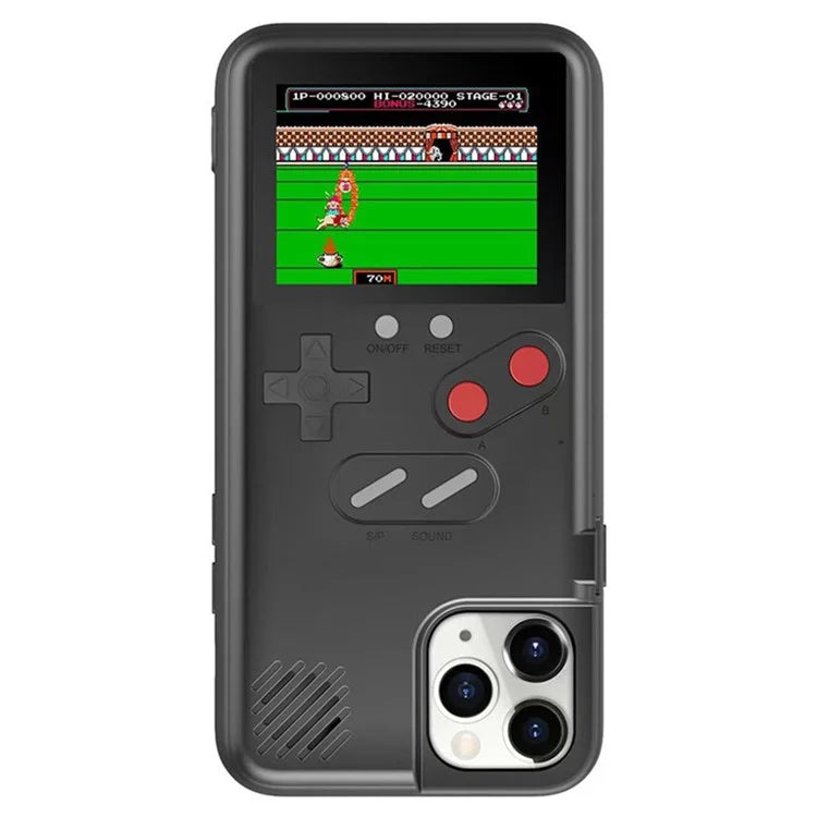 For iPhone 13 / 13 Pro Case 2.4-inch Color Screen Gaming Console ABS+TPU Phone Cover