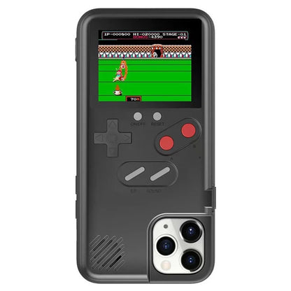 For iPhone 13 / 13 Pro Case 2.4-inch Color Screen Gaming Console ABS+TPU Phone Cover