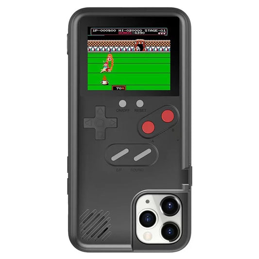 For iPhone 13 / 13 Pro Case 2.4-inch Color Screen Gaming Console ABS+TPU Phone Cover