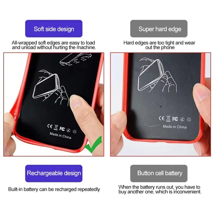 For iPhone 13 / 13 Pro Case 2.4-inch Color Screen Gaming Console ABS+TPU Phone Cover