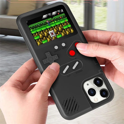 For iPhone 13 / 13 Pro Case 2.4-inch Color Screen Gaming Console ABS+TPU Phone Cover