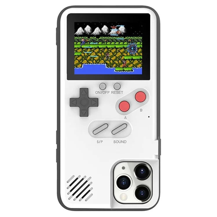 For iPhone 13 / 13 Pro Case 2.4-inch Color Screen Gaming Console ABS+TPU Phone Cover