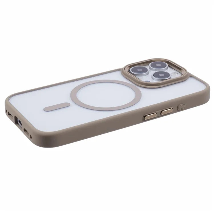 For iPhone 16 Pro Max Phone Case Clear Back PC+TPU Cover Compatible with MagSafe