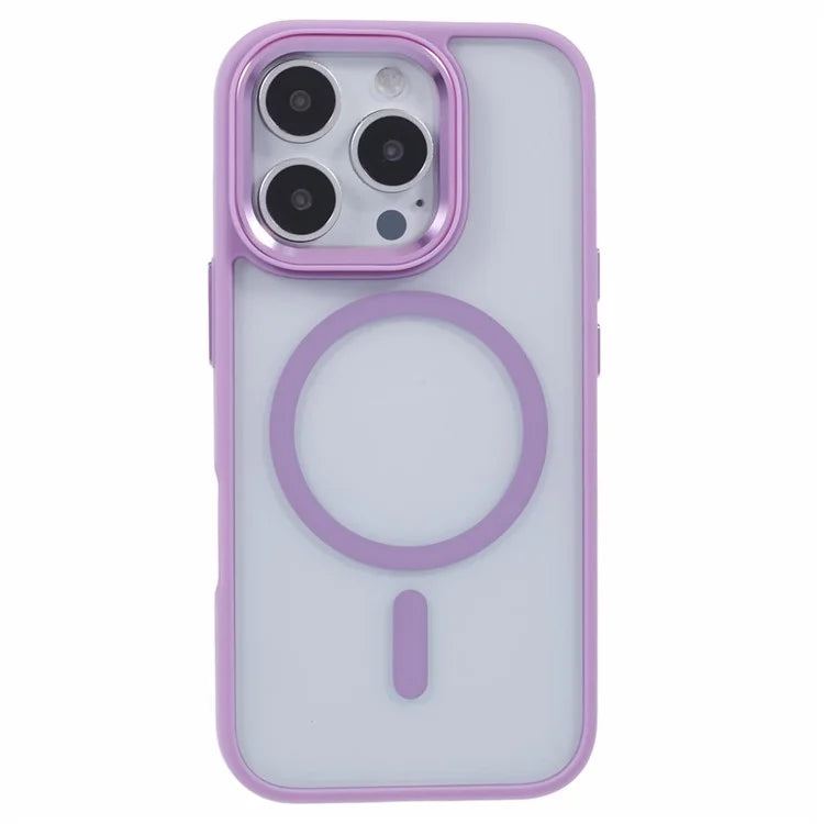 For iPhone 16 Pro Max Phone Case Clear Back PC+TPU Cover Compatible with MagSafe