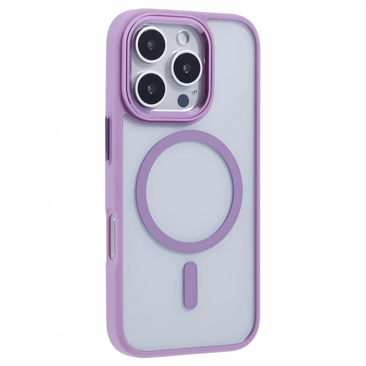 For iPhone 16 Pro Max Phone Case Clear Back PC+TPU Cover Compatible with MagSafe