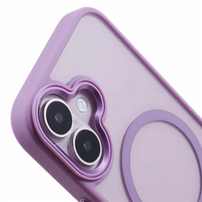 For iPhone 16 Plus Case Drop-Proof PC+TPU Phone Cover Compatible with MagSafe