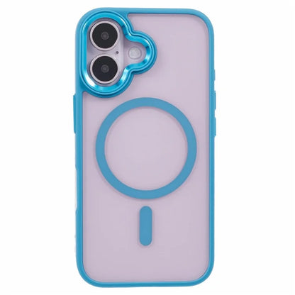 For iPhone 16 Plus Case Drop-Proof PC+TPU Phone Cover Compatible with MagSafe