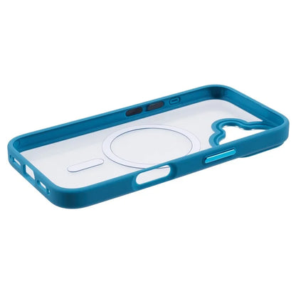 For iPhone 16 Plus Case Drop-Proof PC+TPU Phone Cover Compatible with MagSafe