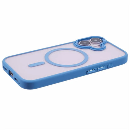 For iPhone 16 Plus Case Drop-Proof PC+TPU Phone Cover Compatible with MagSafe