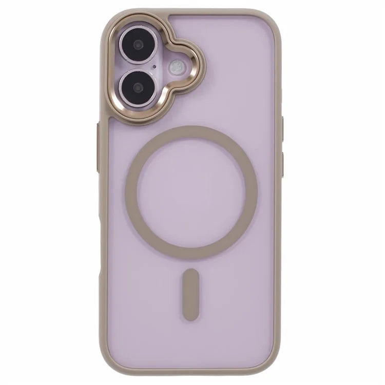 For iPhone 16 Plus Case Drop-Proof PC+TPU Phone Cover Compatible with MagSafe